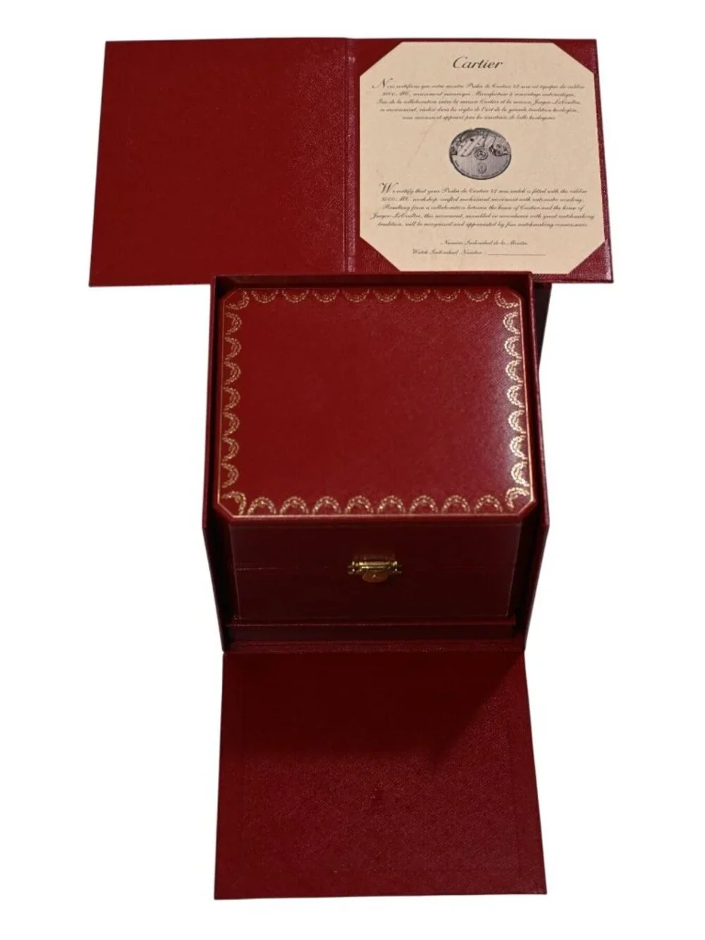 Cartier Pasha 42mm Leather Nesting Watch Boxes With Authenticity Certificate and